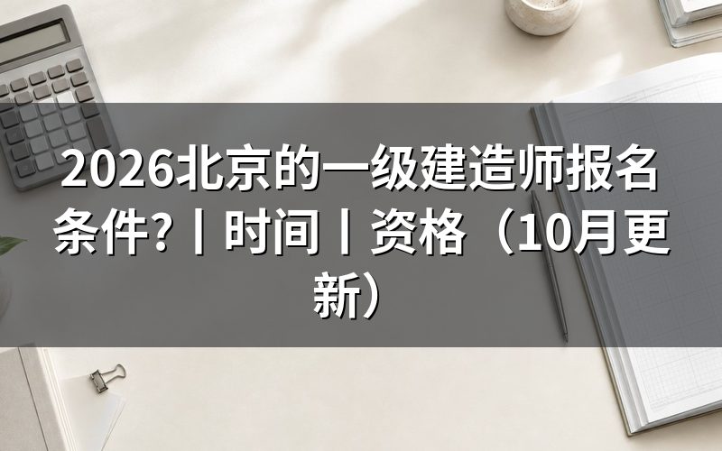 北京一级建造师报名资格,看报名表的条件栏