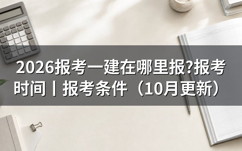 报考一建时间，先看报名表日期