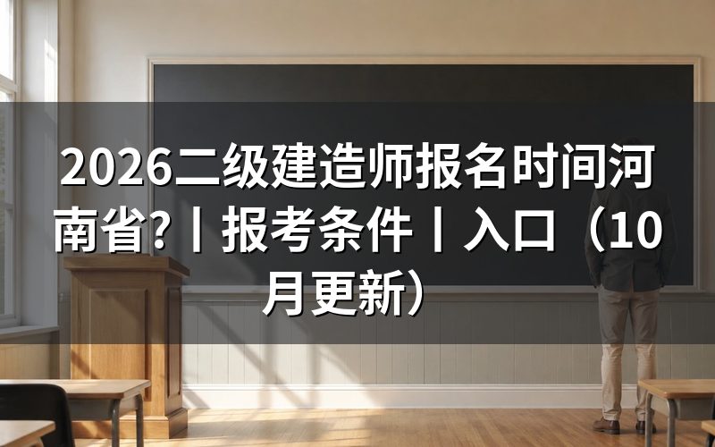 二级建造师 河南报名时间,查看报名表上的日期