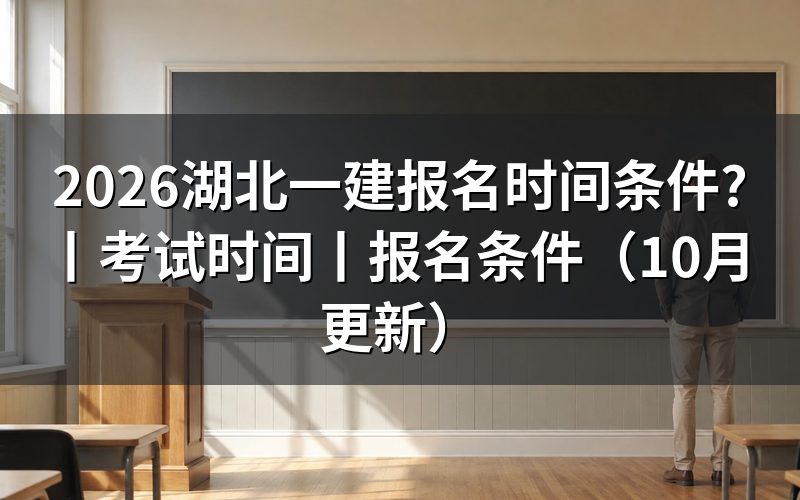 湖北省一建报名时间,看报名表开放日期