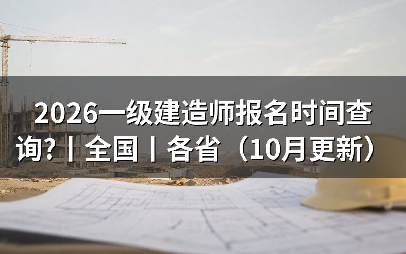 2026年一级建造师报名时间,查看报名页面