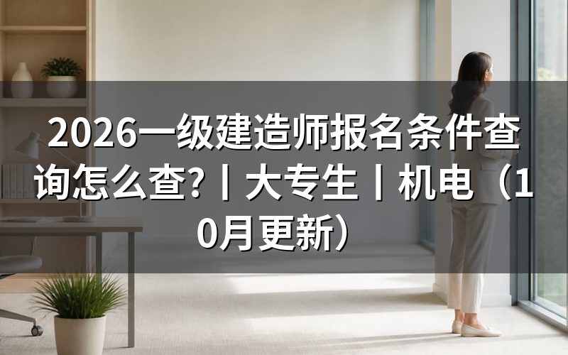 一级建造师 报名条件,逐项核对报名表