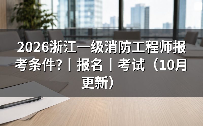 浙江省一级消防工程师报名条件，核对验证报告