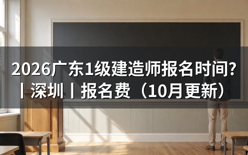 广东省一级建造师报名时间,先看报名表日期