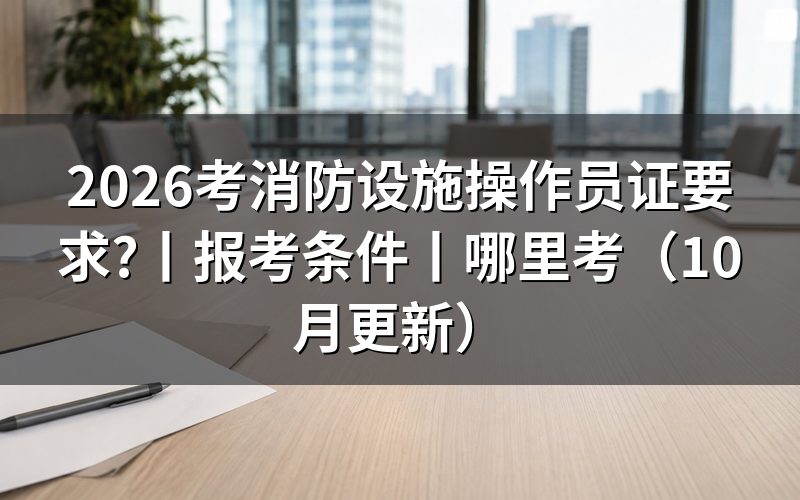 考消防设施操作员证要什么条件,看报名表等级栏