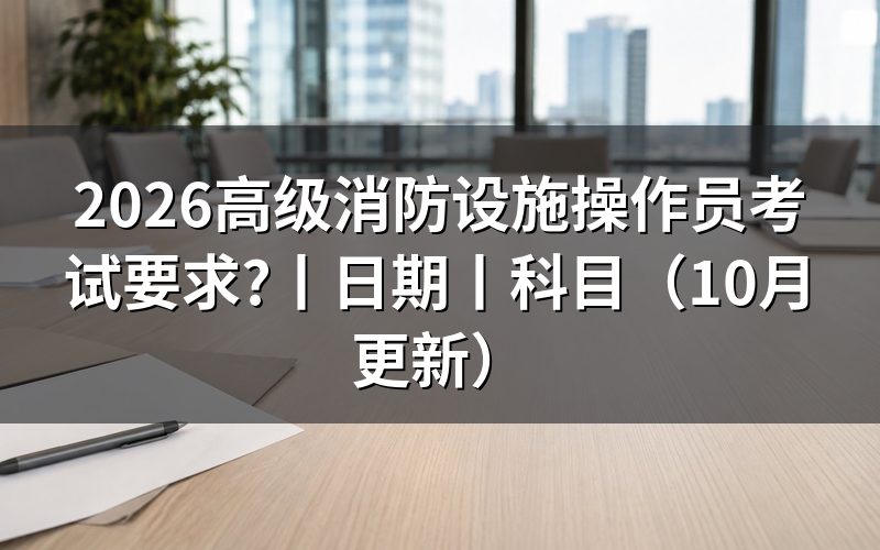 报考消防设施操作员考试要求,看申报承诺书