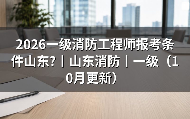山东一级消防工程师报考条件，看报名表前先核对什么