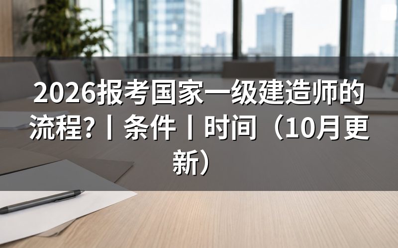 报名一级建造师的流程,从报名表开始核对