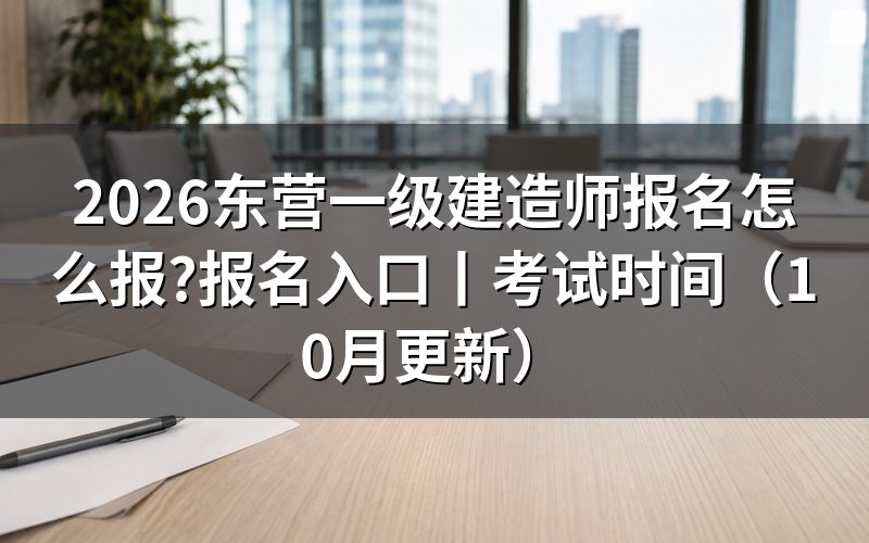 2026年一级建造师报名时间,核对报名表日期