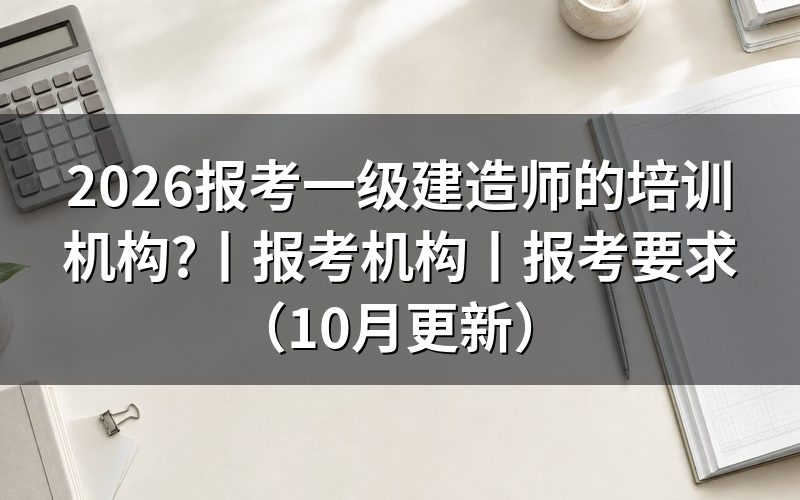 报考一级建造师的机构,先认报名平台