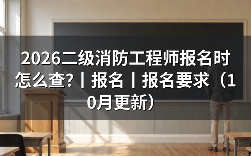 二级消防工程师报名时间是,先看公告标题