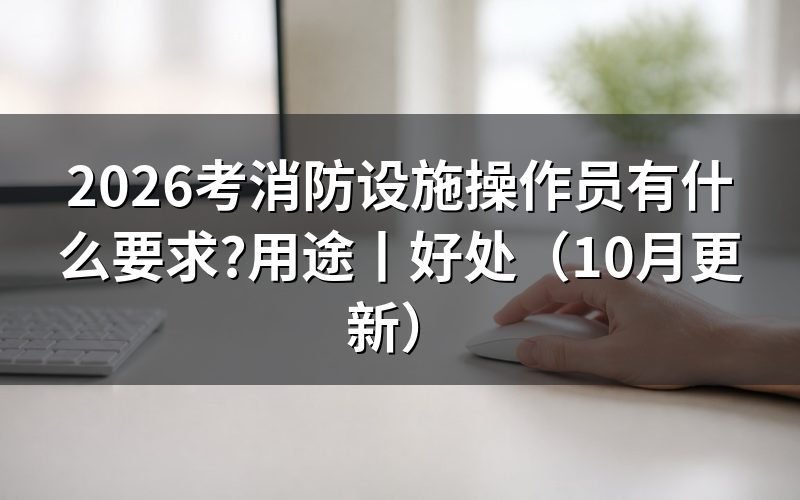 考消防设施操作员要什么要求,先核对报名表