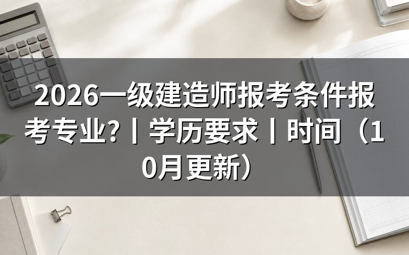 一级建造师报考条件及专业要求,核对报名表专业栏