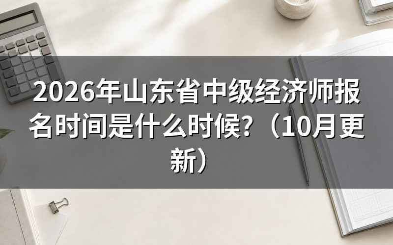 山东中级经济师在哪报名?