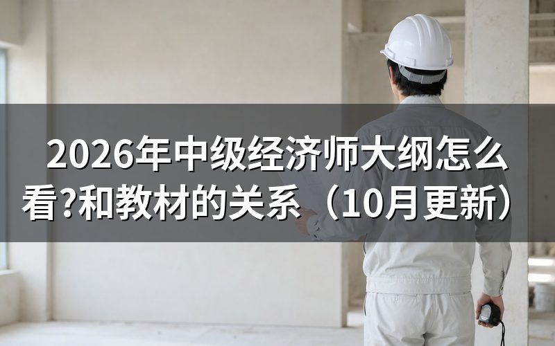 中级经济师经济基础怎么看大纲?