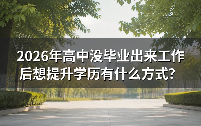 自考和成考的核心区别是什么?