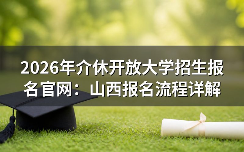 2026年介休开放大学怎么报名？