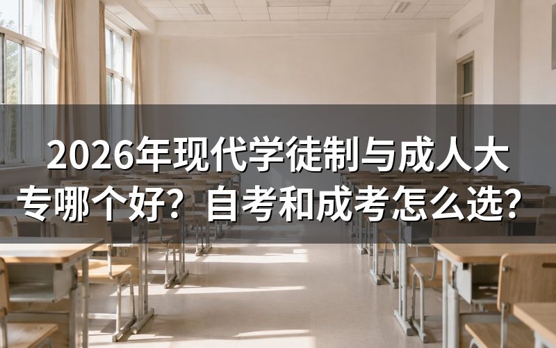自考和成考核心对比