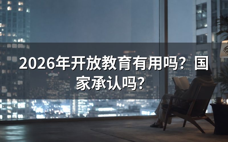 开放教育的学历含金量如何?
