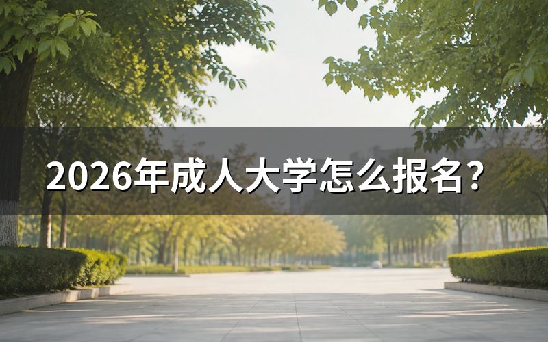三种报名方式具体操作步骤