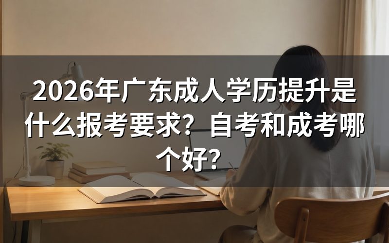 自考和成考的核心区别对比