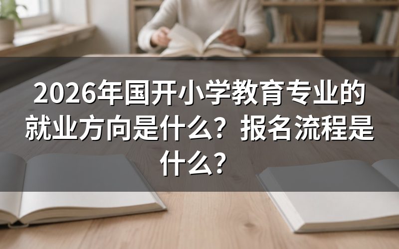 小学教育专业就业方向有哪些？