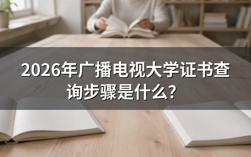 广播电视大学证书查询的具体步骤是什么？
