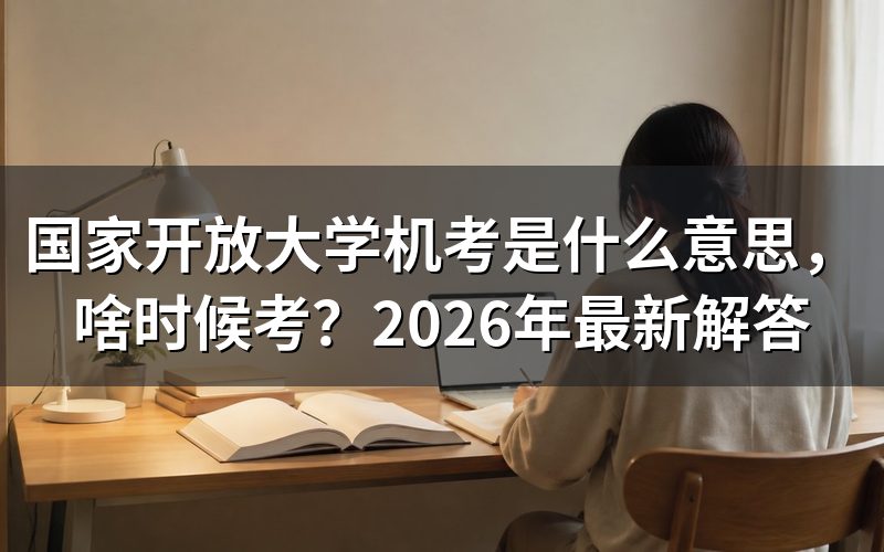 国家开放大学机考具体指什么？