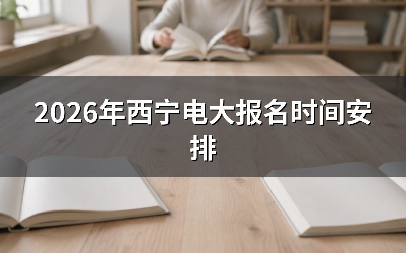 2026年西宁电大具体报名时间是什么时候？