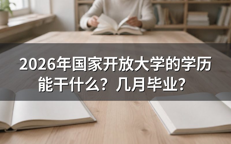 国家开放大学学历具体能做什么？