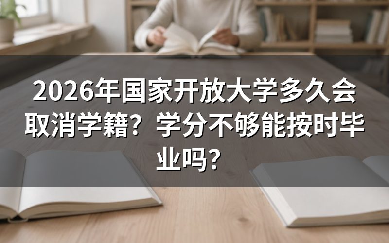 国家开放大学学籍多久会被取消?