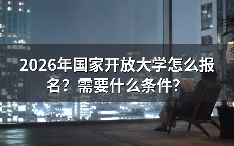 2026年国家开放大学报名流程