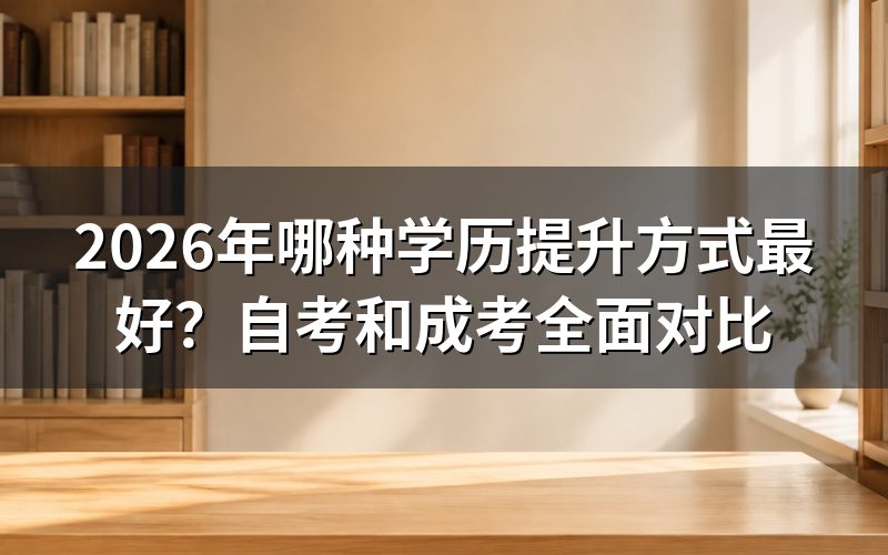自考和成考有什么区别?