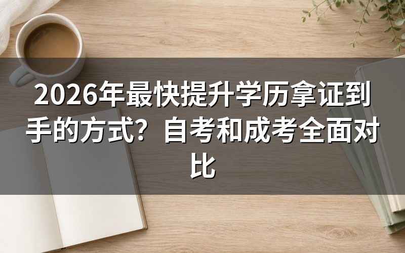 自考和成考有什么区别?