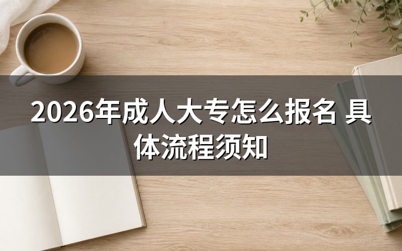 一、2026年成人大专三种报名方式对比