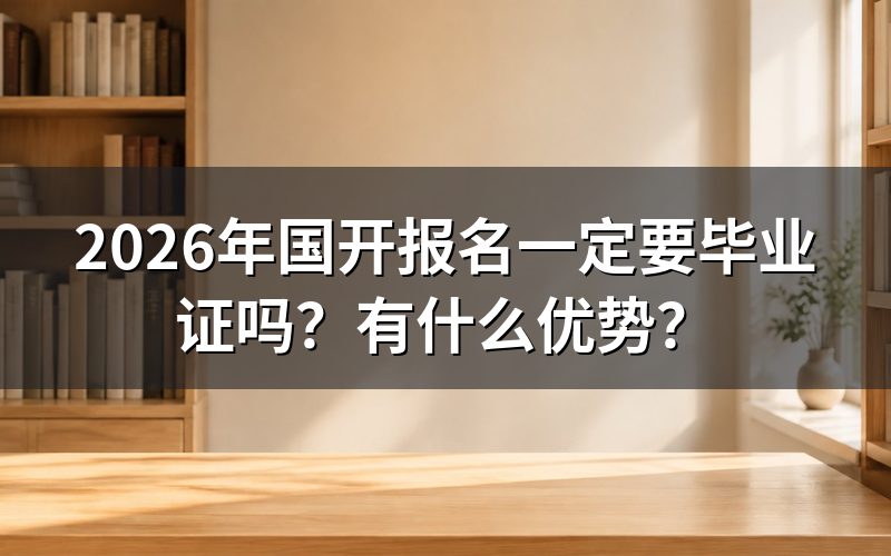 2026年国开报名必须要有毕业证吗?