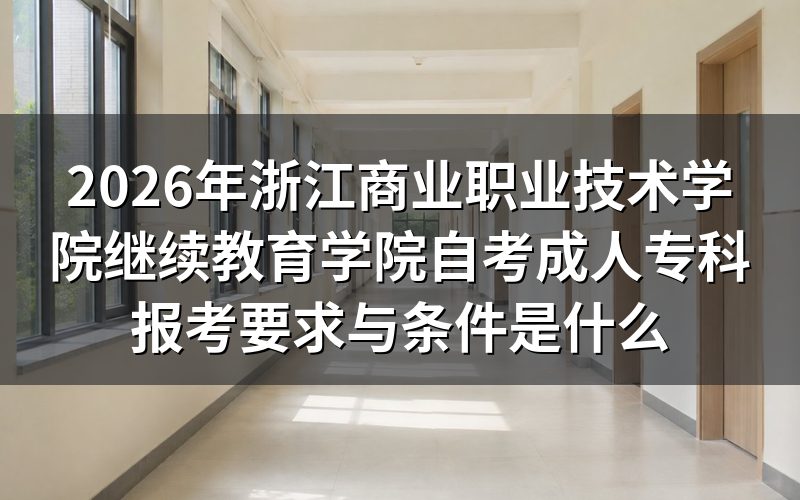 报考条件有哪些具体要求?