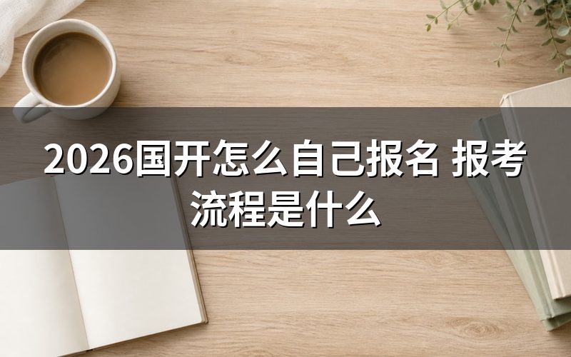 2026年国开自己报名具体步骤