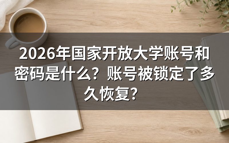 国家开放大学账号和密码如何获取？