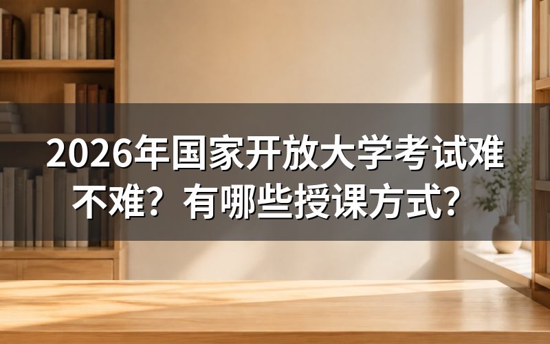 国家开放大学的考试难度如何?