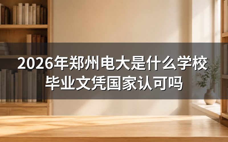 郑州电大是什么性质的学校？