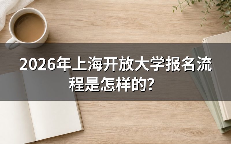 上海开放教育报名具体操作步骤