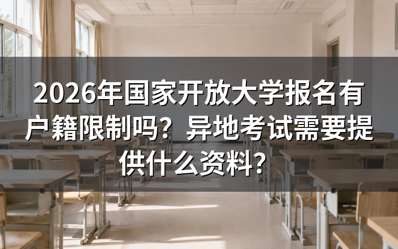 国家开放大学报名是否有户籍限制？