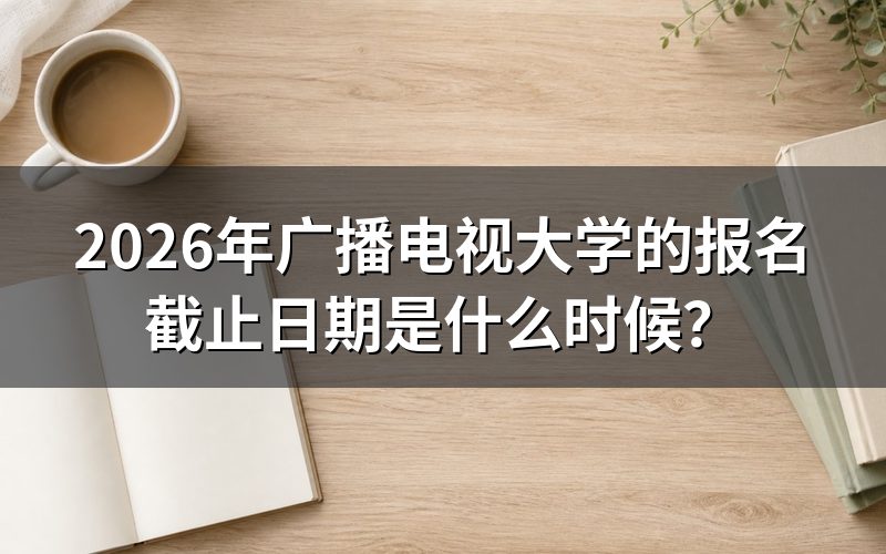 2026年国家开放大学具体什么时候截止报名?