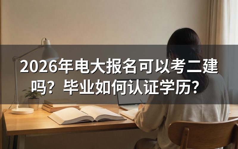 电大学历报考二建需要什么条件?