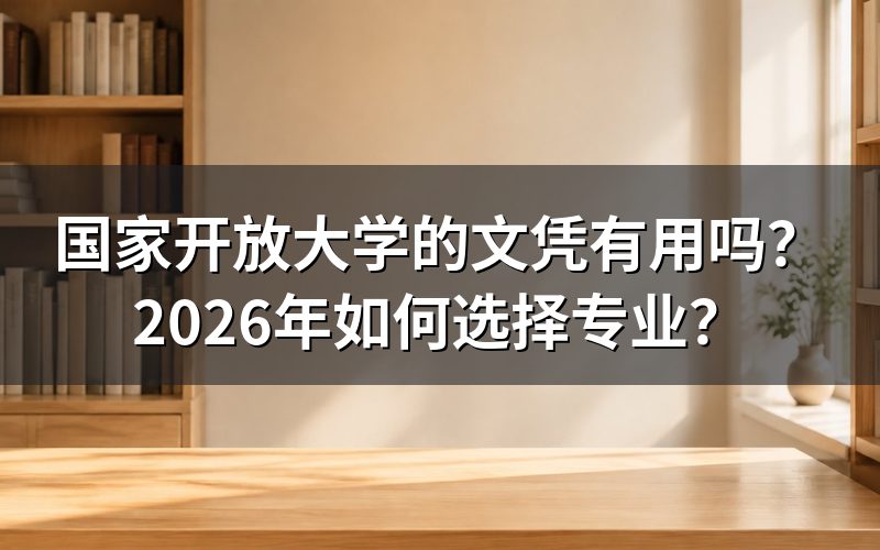 国家开放大学的文凭有用吗？