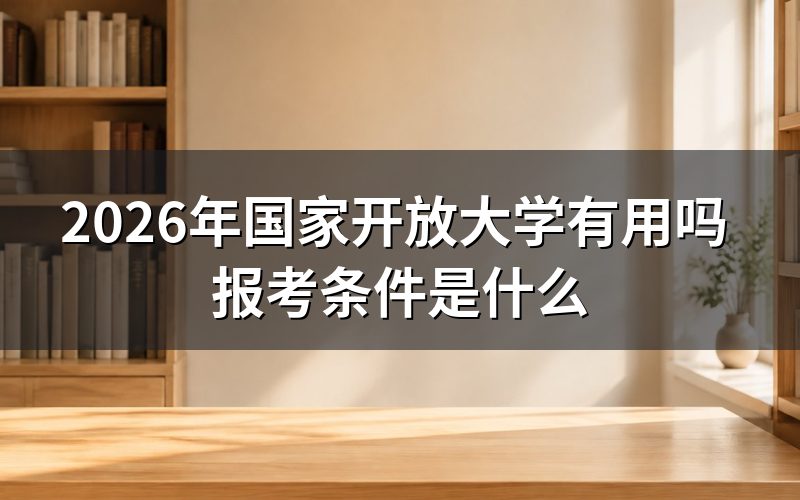 国家开放大学学历有用吗?