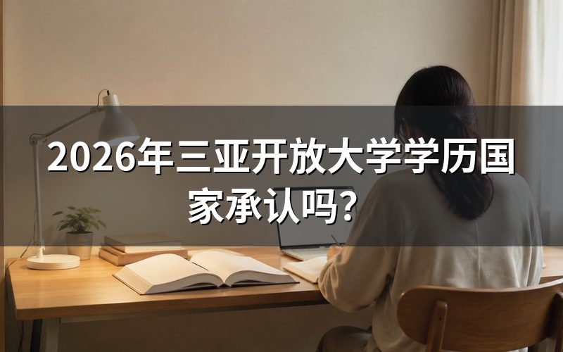 三亚开放大学学历为什么国家承认?