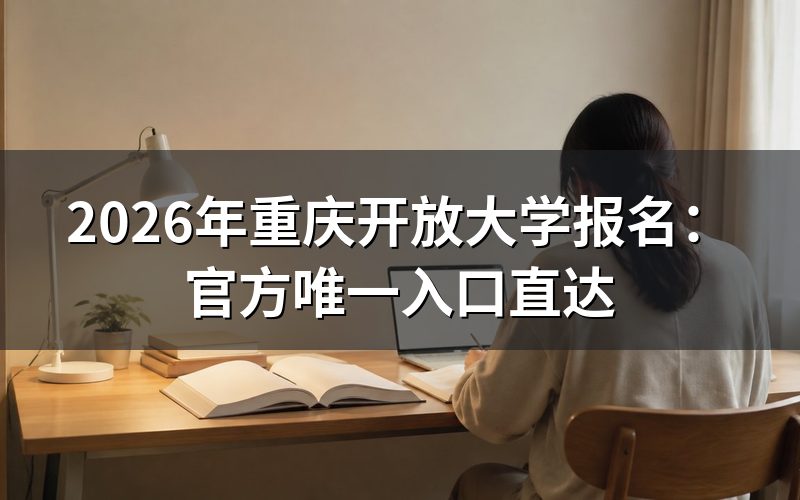 2026年重庆开放大学报名条件是什么?