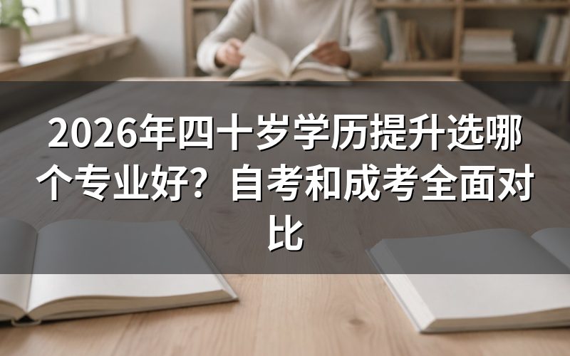 自考和成考核心对比表